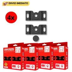 4 Suporte Para Tv Fixo Led Lcd Universal 10 A 90 Polegadas Ate 40kg