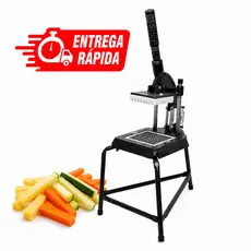 Picador de Legumes Cortador de Batata Palito Fatiador Industrial Profissional Frutas Grande Tripé Reforçado