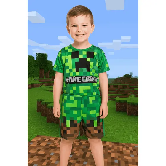 Fantasia infantil Minecraft menino FESTAS ANIVERSÁRIOS CARNAVAL