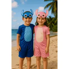 Fantasia infantil Stitch e Angel menino e menina FESTAS ANIVERSÁRIOS CARNAVAL