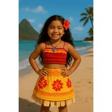 Fantasia infantil Moana menina FESTAS ANIVERSÁRIOS CARNAVAL