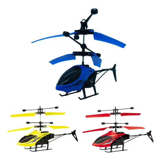 Helicóptero Voador controle com led Com Sensor De Movimento Indução Aircraft Interativo