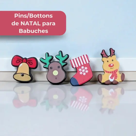 Pins de Natal Para Babuches Bttons Tema Natalino