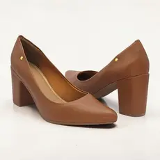 Sapato Feminino Scarpin Salto Médio 8cm Bico Fino Elegante