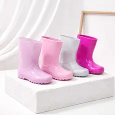 Galocha Infantil Unissex Botinha De Chuva Cano Longo Para Meninas Kids Moderno