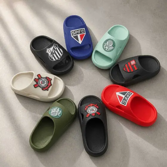 Chinelo Nuvem Lançamento Edição Times Do Brasileirão - Leve E Confortável