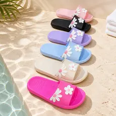Chinelo Slide Florido – Macio, Leve, Antiderrapante e Confortável para o dia a dia