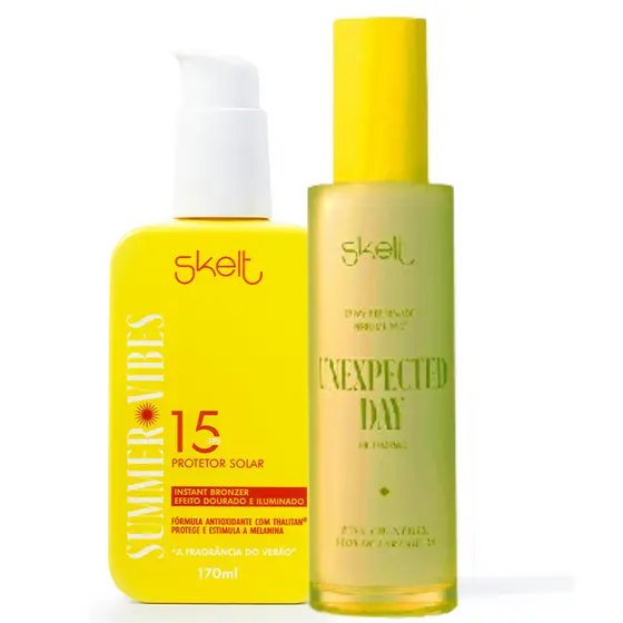 Summer Vibes Protetor Solar FPS 15 + Body Splash Unexpected Day