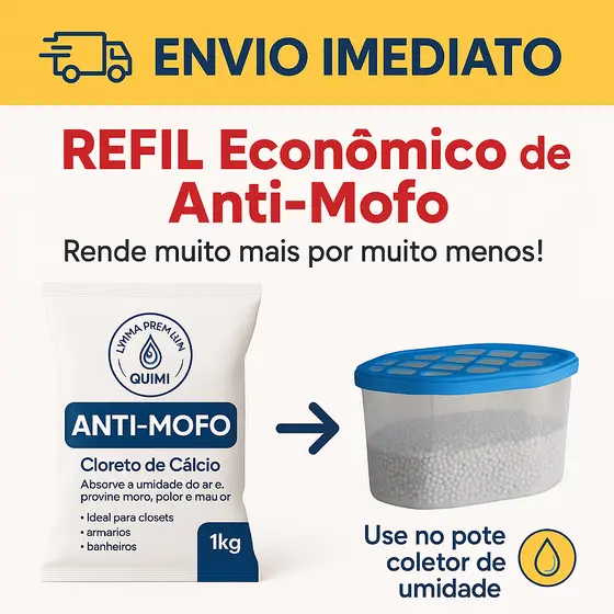 Cloreto de calcio 100% puro anti mofo guarda roupa em bolinhas 1KG