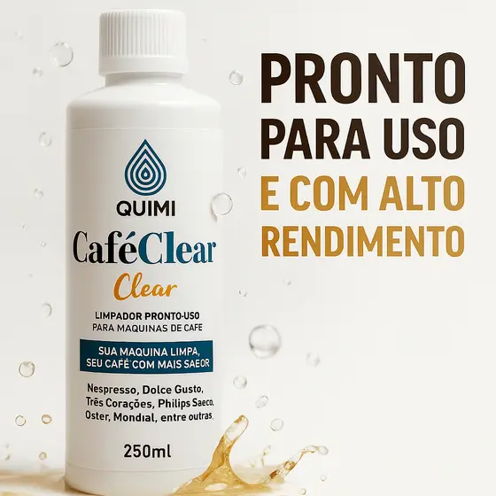 Descalcificantes Máquina Café 250ml - Remover Calcário Universal Cafeteiras