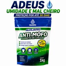 Cloreto de Cálcio PURO Anti Mofo em Bolinhas 1kg Desumificador Guarda Roupas, Armarios