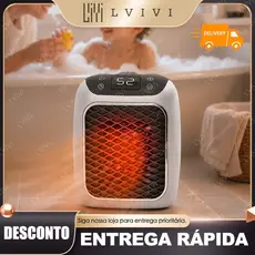 Mini aquecedor portátil de parede para uso doméstico e no escritório.110v