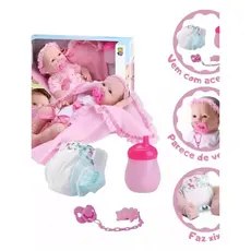 Boneca Diver New Born Bebê Faz xixi com varios acessorios articulada