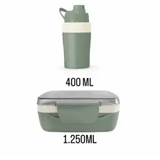 Kit Marmita Hermética 1250 ml + Garrafa 400 ml Vaeso – Praticidade para o seu dia a dia