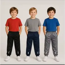 kit 3 Calças Jogger Infantil Masculina Todas Ocasiões 4 ao 16