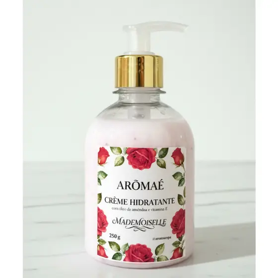 Creme Hidratante Para o Corpo Mademoiselle Aromáe 250ml Maciez e Perfume Suave