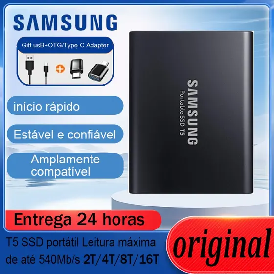 SSD Externo 2TB 4TB 8TB 16TB Transferência De Alta Velocidade Portátil HD Disco Rígido
