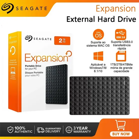 Expansion Desktop Hd Externo 1TB/2TB/4TB External hard drive USB 3.0 Para PC Laptop