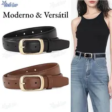 2026 NOVA Elegante Cinto de Couro Simples - Cinto Masculino/Feminino em Preto e Marrom-TL