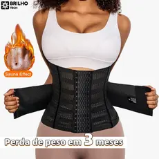 Espartilho Modelador De Cintura Desossado Em Aço–Ampulheta Extrema Para Mulheres 7 Cinchers De Emagrecimento Desossado B
