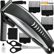 Conjunto de barbear profissional para corte de cabelo, 9 peças, elétrico, adequado para 110V