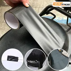 Kit de Reparo com Fita Adesiva de Couro Preta: Para Móveis, Sofás, Assentos Automotivos, Cadeiras e Vinil