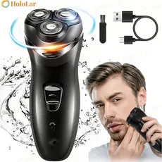 Máquina De Barbear Masculina Recarregável 220V 4D 3 Cabeças HL