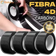 3D Adesivo De Fibra De Carbono Pára-Choques sSrip Interior Do Carro Corpo À Prova Dwaterproof Água Anti Risco-HOL