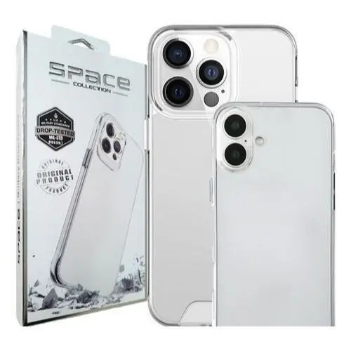 Capa Acrílico Transparente Space Para Iphone,Com película protetora interna e externa