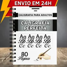 Caderno de Caligrafia Adulto e Adolescente Melhore Sua Escrita