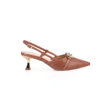 Scarpin Bebecê Slingback Com Enfeite