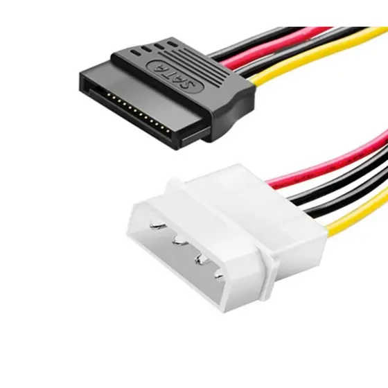 Cabo  IDE x SATA Adaptador de Força 15 pinos