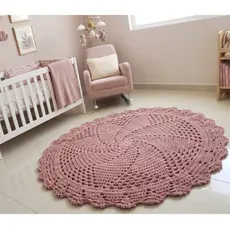 Tapete de crochê para quarto de bebê , tapete para quarto infantil