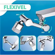 Adaptador Extensor Arejador Torneira Giratório 180° Articulado Bico Pia Cozinha Banheiro