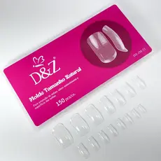 Molde F1 para os Pés 150 Peças Formato Natural Tamanho Natural Alongamento Gel Polygel Reconstrução Unha Pé Profissional