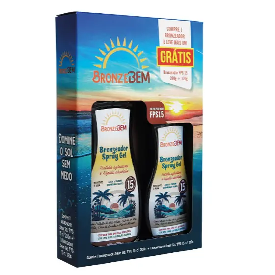 Kit Bronzeador FPS 15 - 200g + Bronzeador FPS 15 - 120g - Bronze Bem