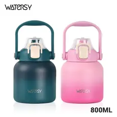 WATERSY Garrafa Térmica 800ml garrafa espacial Quente Frio Com Isolamento Térmico De Grande