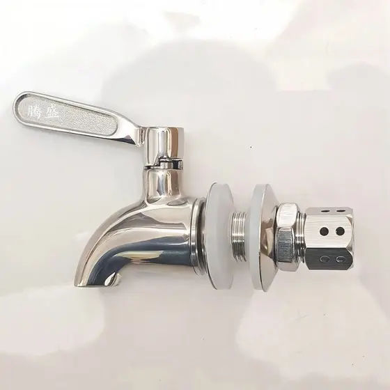 Torneira para barril de vinho em aço inoxidável 304, bico para barril de bebidas, suco e água fervente, torneira para ga