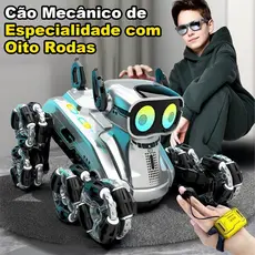 Carrinho Controle Remoto 360° com Luzes e Movimento Acrobático Brinquedo Infantil