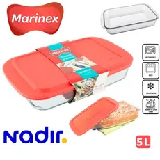 Lasanheira Marinex 5L Assadeira - Grande Nadir Figueredo - COM TAMPA