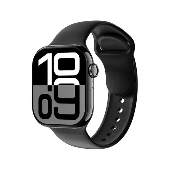 Smartwatch W10 Pro Mini 2.07" AMOLED Série 10 WhatsApp NFC ECG IP68 ChatGPT Preto