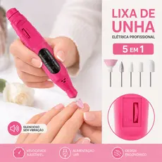 Lixadeira de Unhas Elétrica com Broca e Motor Bivolt para Manicure e Pedicure USB mira store