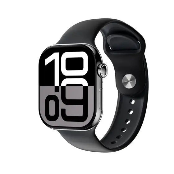 Smartwatch S11 2.06 ECG Pressão NFC IP68 ChatGPT Preto