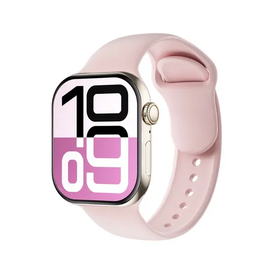 Smartwatch W10 Pro Mini 2.07" AMOLED Série 10 WhatsApp NFC ECG IP68 ChatGPT Rosa