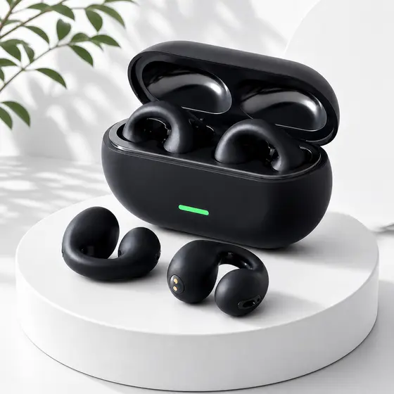 Fone Bluetooth Orelha Clip 5.3 Sem Fio com 24h de Bateria