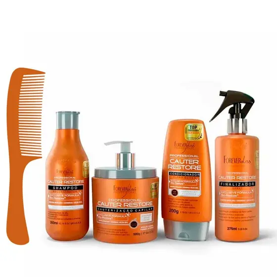 Kit Cauterização Capilar Cauter Restore Forever Liss