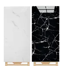 KIT 5 10 20 PCS Placas Adesivas 3d Porcelanato Mármore De Parede Relevo Lavável 30cm X 60cm