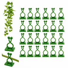 Clipe Kit Unidades Autoadesivo Fixação P/ Plantas de Parede Trepadeira Suporte Flores Folhas