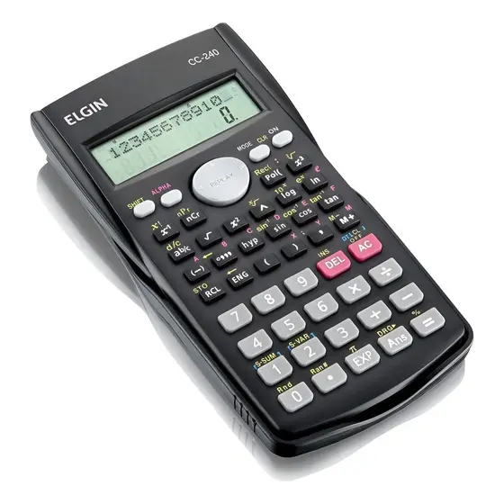 Calculadora Científica 240 Funções CC240 Elgin Cor Preto