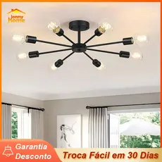 Lustre Moderno Nórdica Luminária Semi-embutido Luminária de Teto para Sala Quarto Cozinha